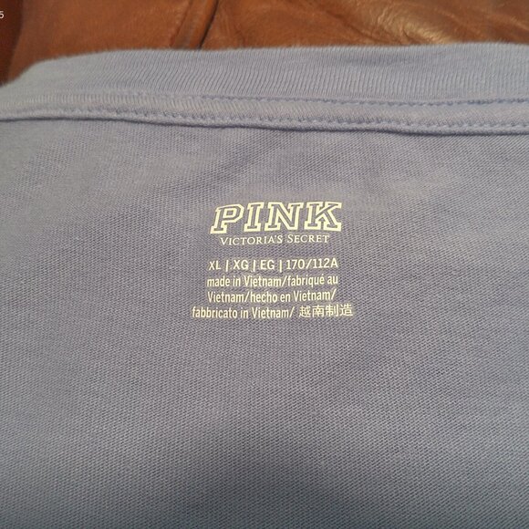 PINK by Victoria Secret Long Sleeve Tunic Tee Shirt XL - Picture 5 of 6